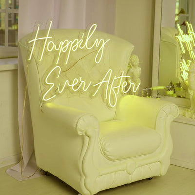 happily ever after neon sign for wedding homemade art neon sign
