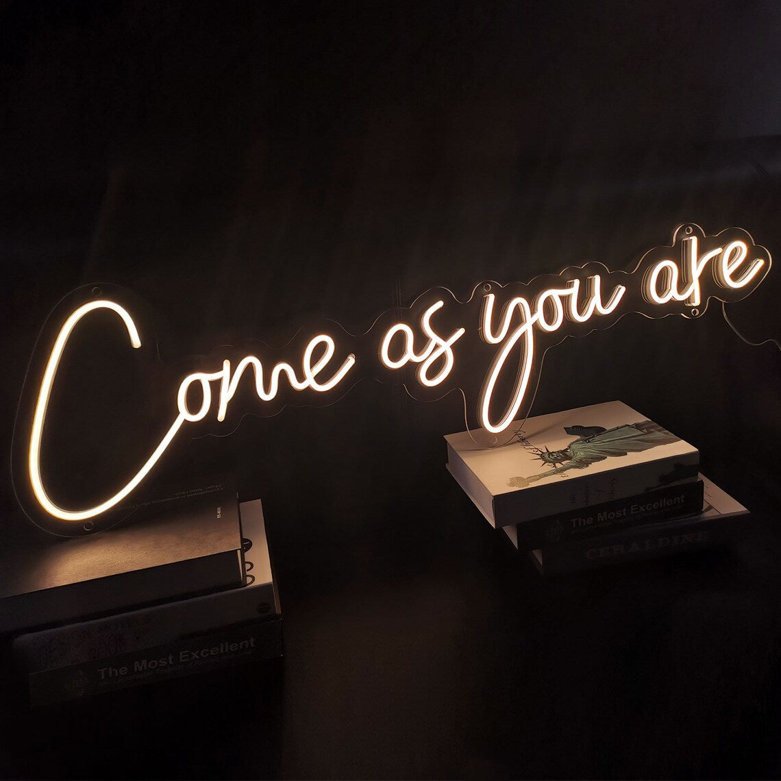 Come as you are neon sign