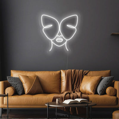 Butterfly Girl - LED Neon Sign