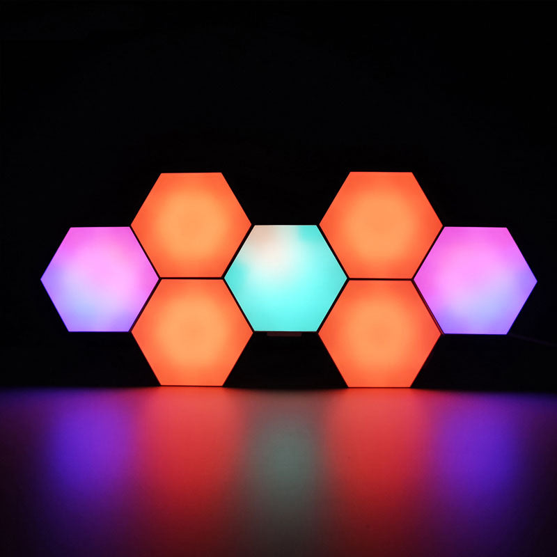 Hexagon Lights LED Panel Light Set, Touch Sensitive White Mood Lighting for Kids Room