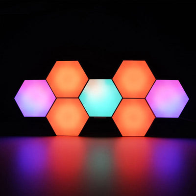 Hexagon Lights LED Panel Light Set, Touch Sensitive White Mood Lighting for Kids Room