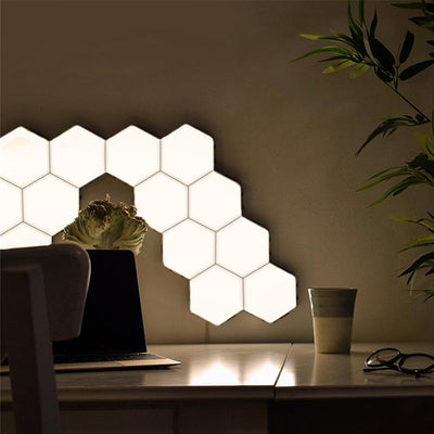 Remote Controlled LED Wall Panels - Hexagon Lights - Touch Light Panels - Hexagon Wall Lights - LED Wall Lamp
