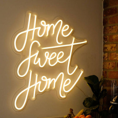 Home Sweet Home Neon Sign Bedroom Wall Art Decor LED Neon Wall Sign Light for Living Room Home Decor Farmhouse Party 