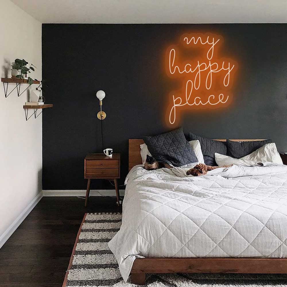 My Happy Place Neon Sign