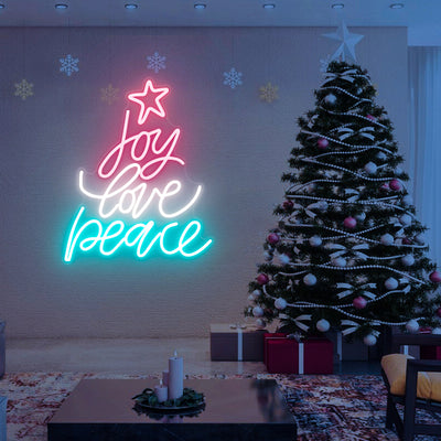 Joy Love Peace Neon Sign