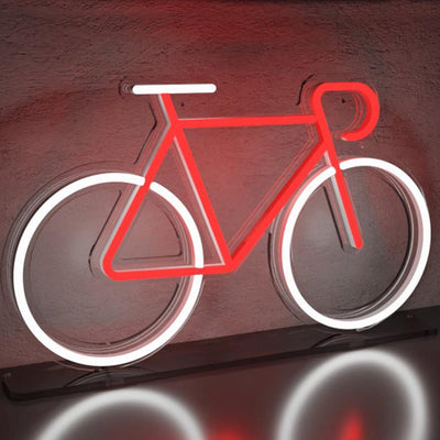 Orange Bicycle Bike Neon Sign 