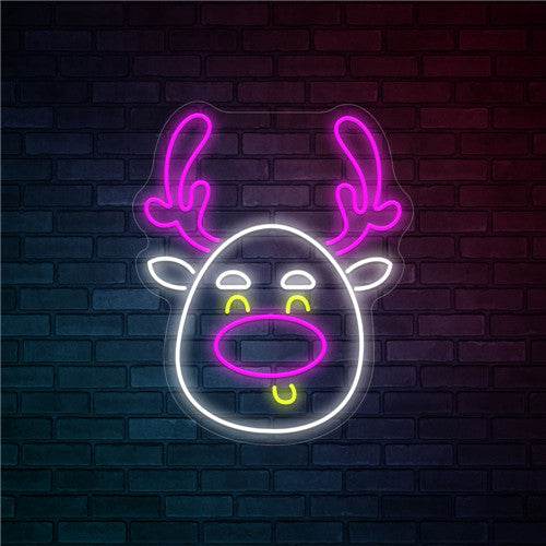 Colorful Elk Neon Sign