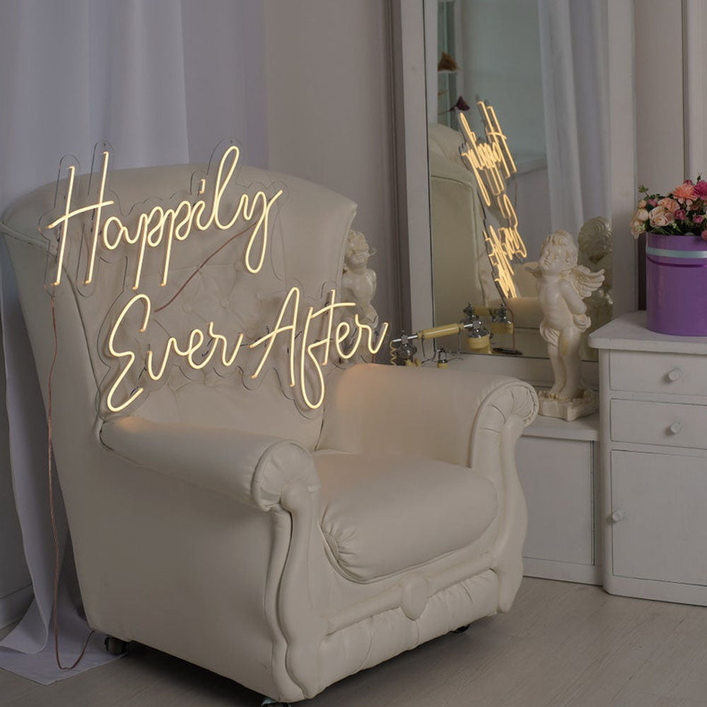 Happily Ever After | Wedding neon sign - Ever After, Neon Happily Ever After, Happily Ever After Sign, Neon Wedding Sign, Wedding Wall
