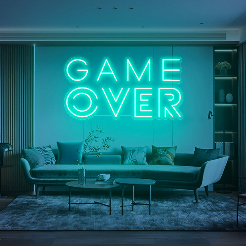 Game Over Neon Sign