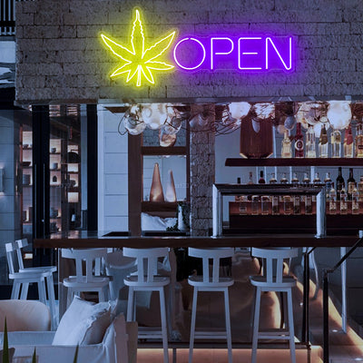 Open Weed Neon Sign