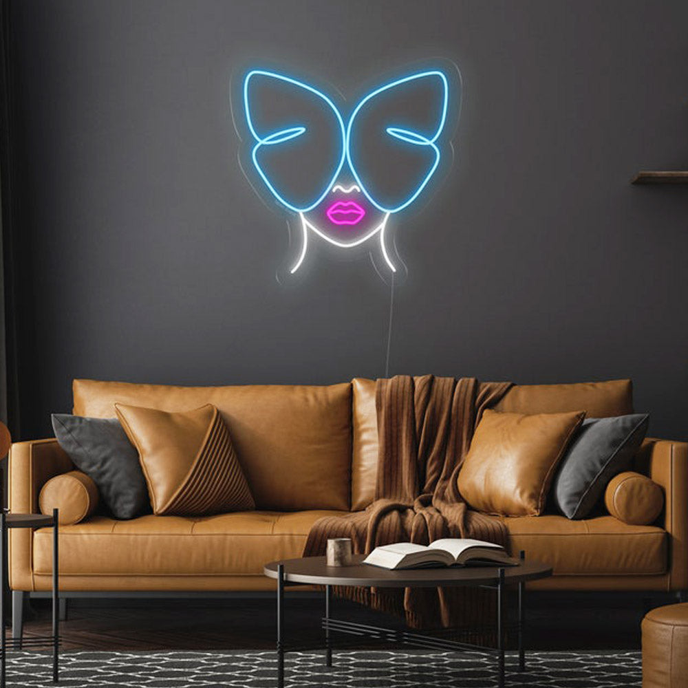 Butterfly Girl - LED Neon Sign
