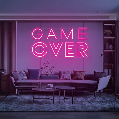 Game Over Neon Sign