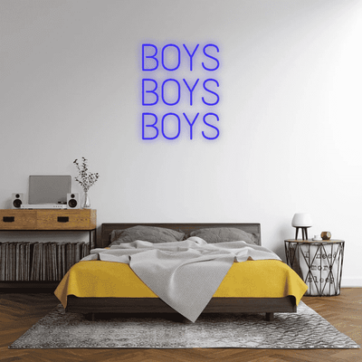 BOYS BOYS BOYS- LED Neon Sign