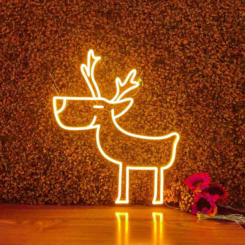 LED Neon Christmas sign "Deer"