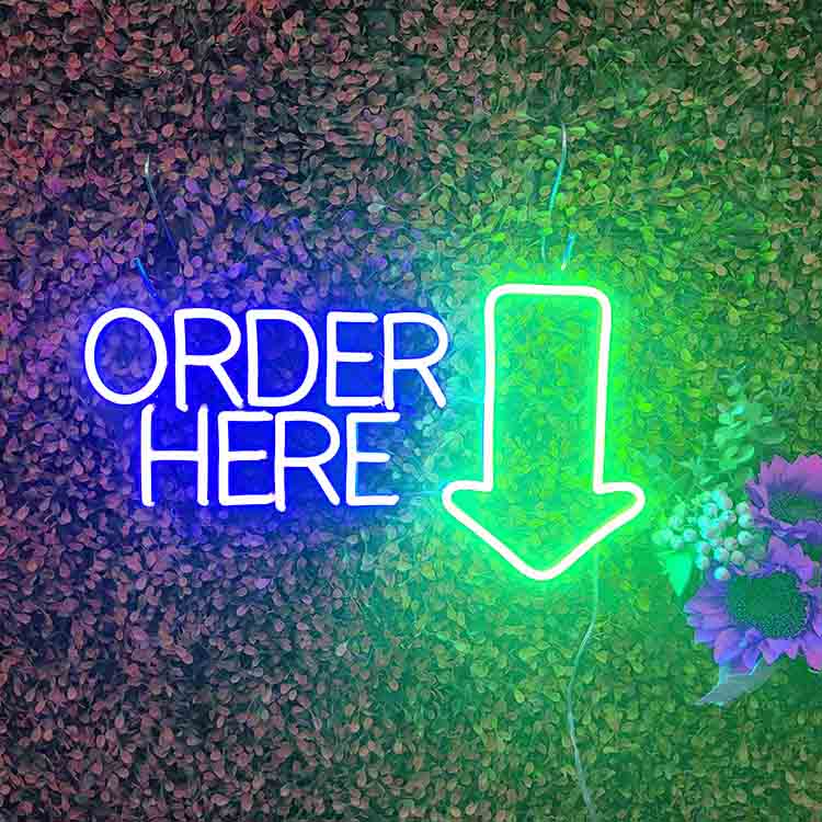 Order Here Neon Sign