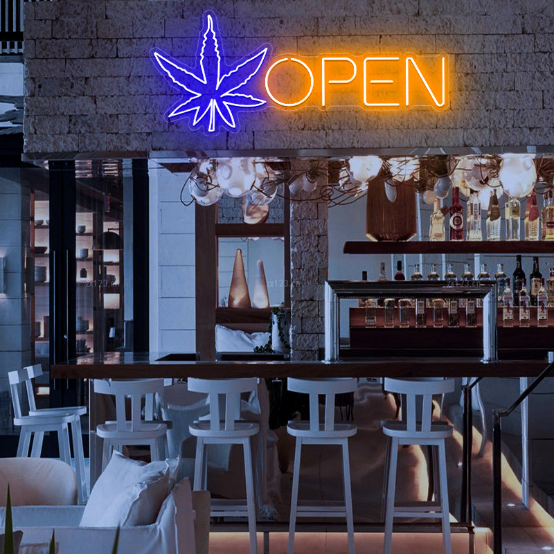 Open Weed Neon Sign