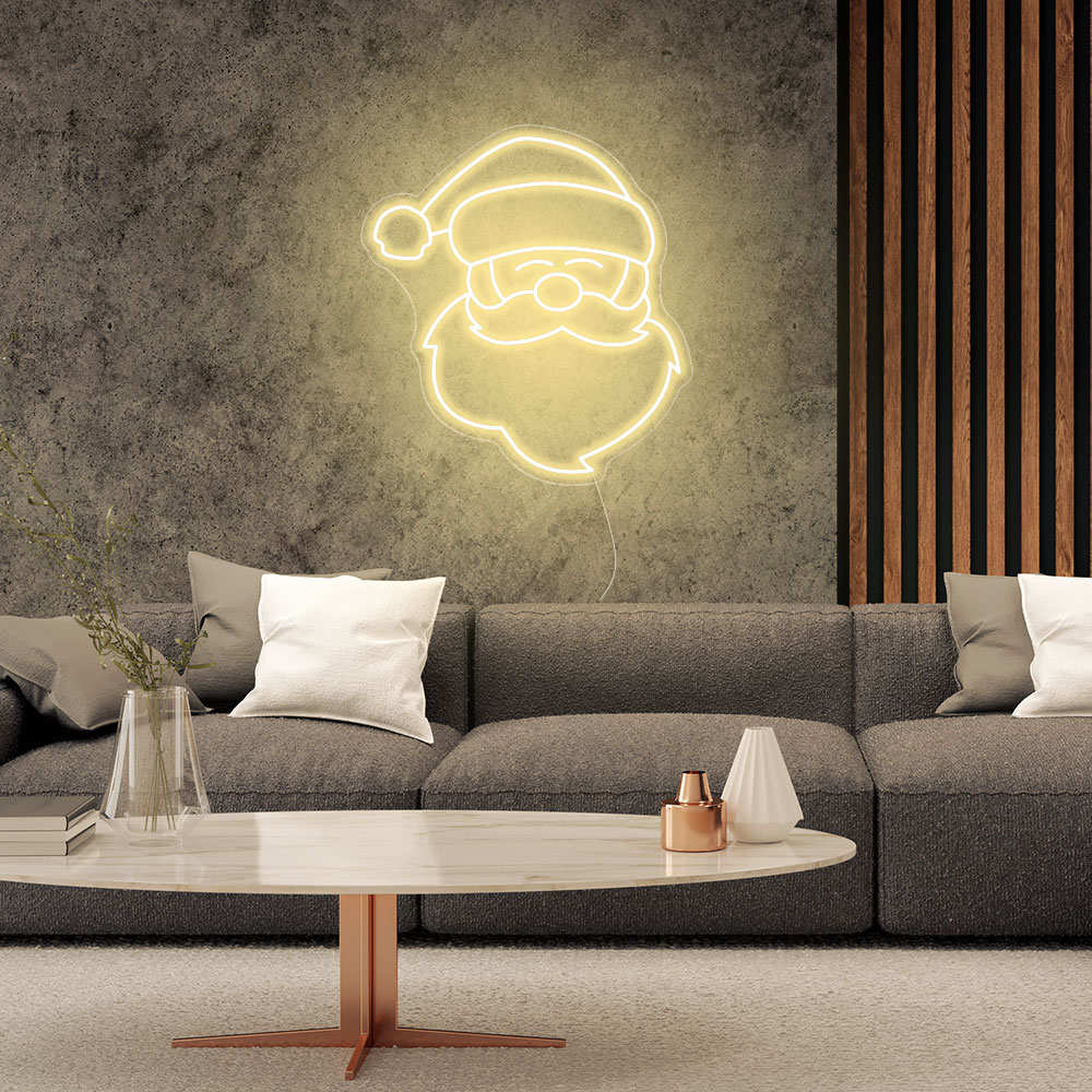 Santa Neon Sign