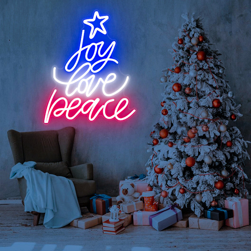 Joy Love Peace Neon Sign