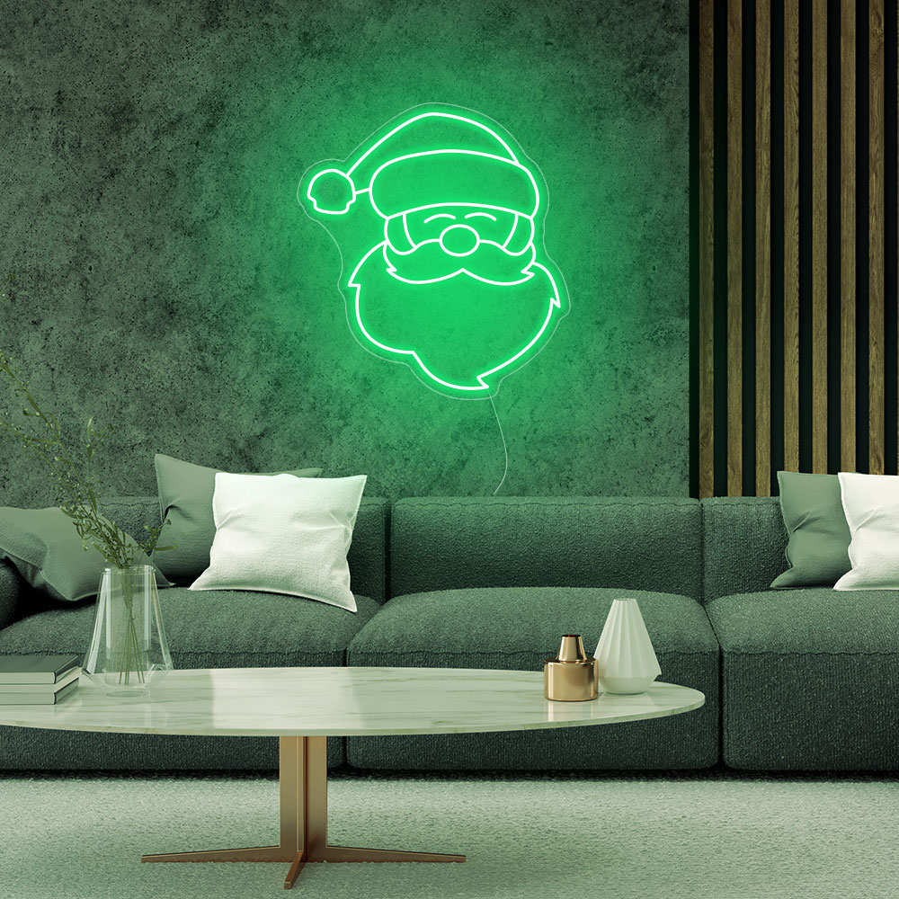 Santa Neon Sign