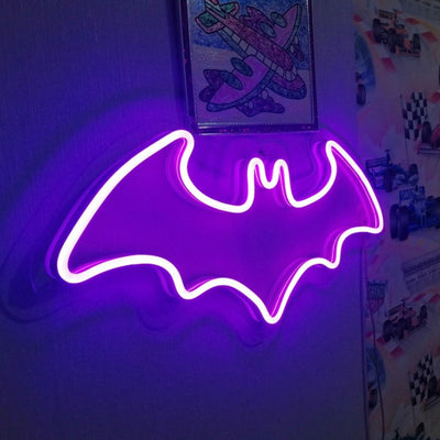 Bat, flittermouse, rearmouse, batman neon sign