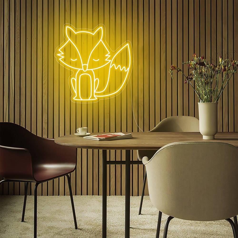 Fox Neon Sign, Fox led sign,Animal neon light, Animal led sign – LUCKYNEON