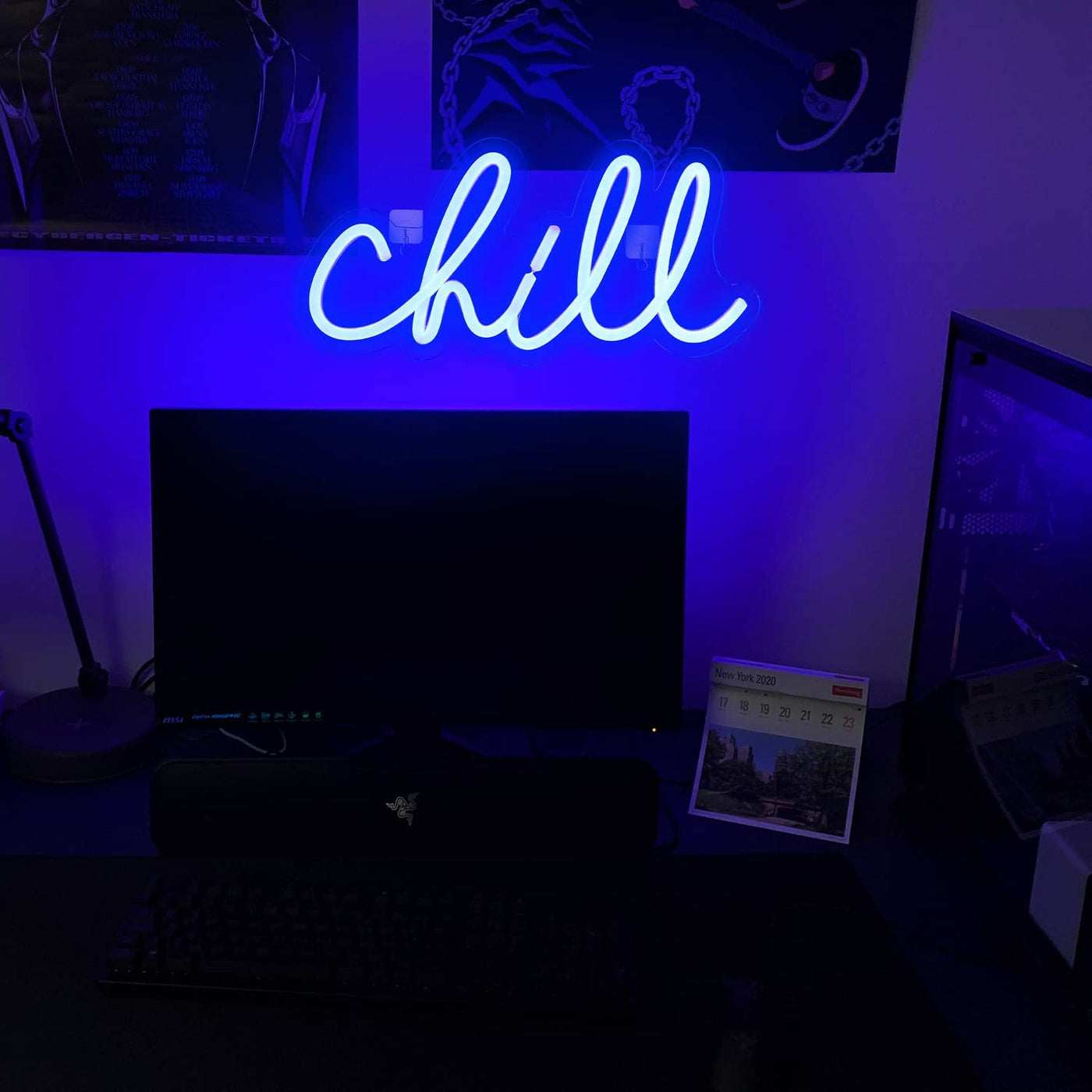 Chill Led Neon Sign, Chill Neon Led Sign, Chill Neon Wall Light