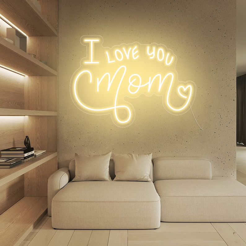 I Love You Mom Neon Sign