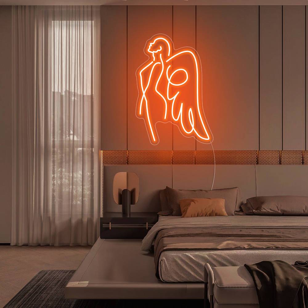 Angel Girl Neon Sign