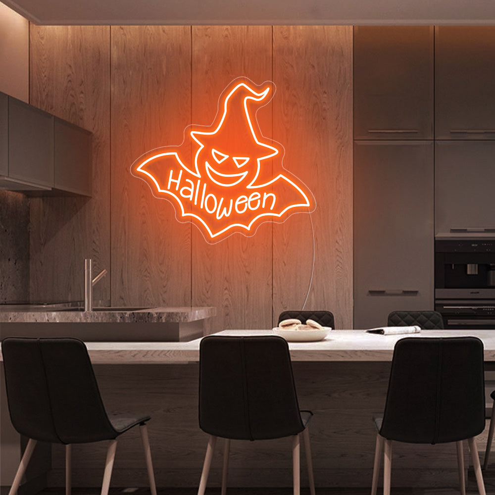 Halloween Batman Neon Sign