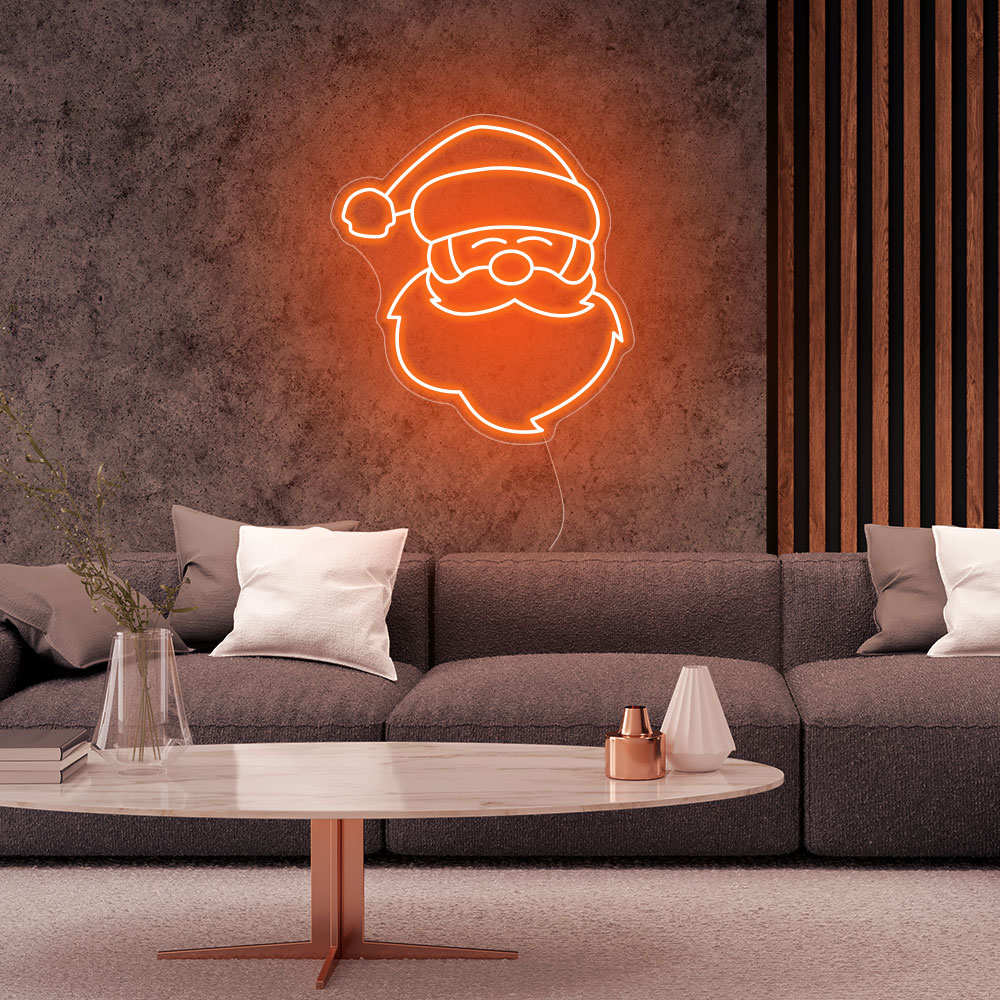 Santa Neon Sign