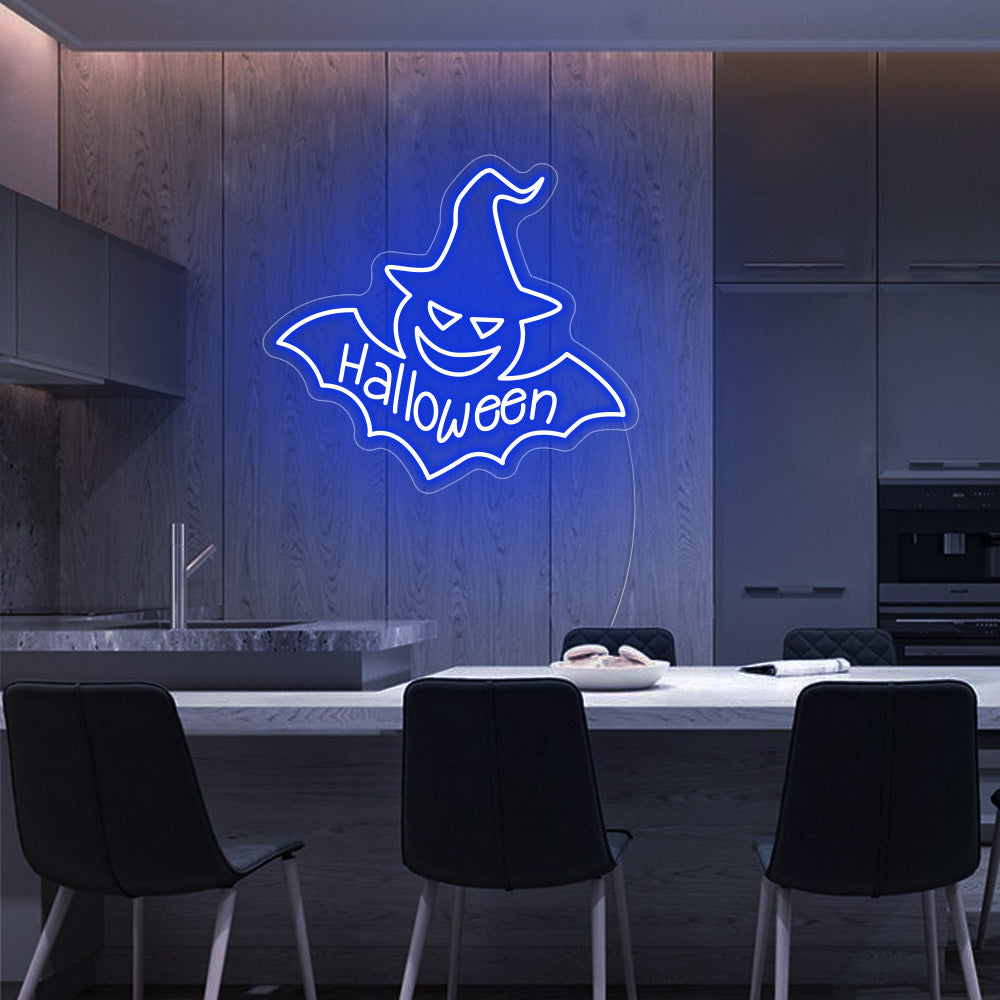 Halloween Batman Neon Sign