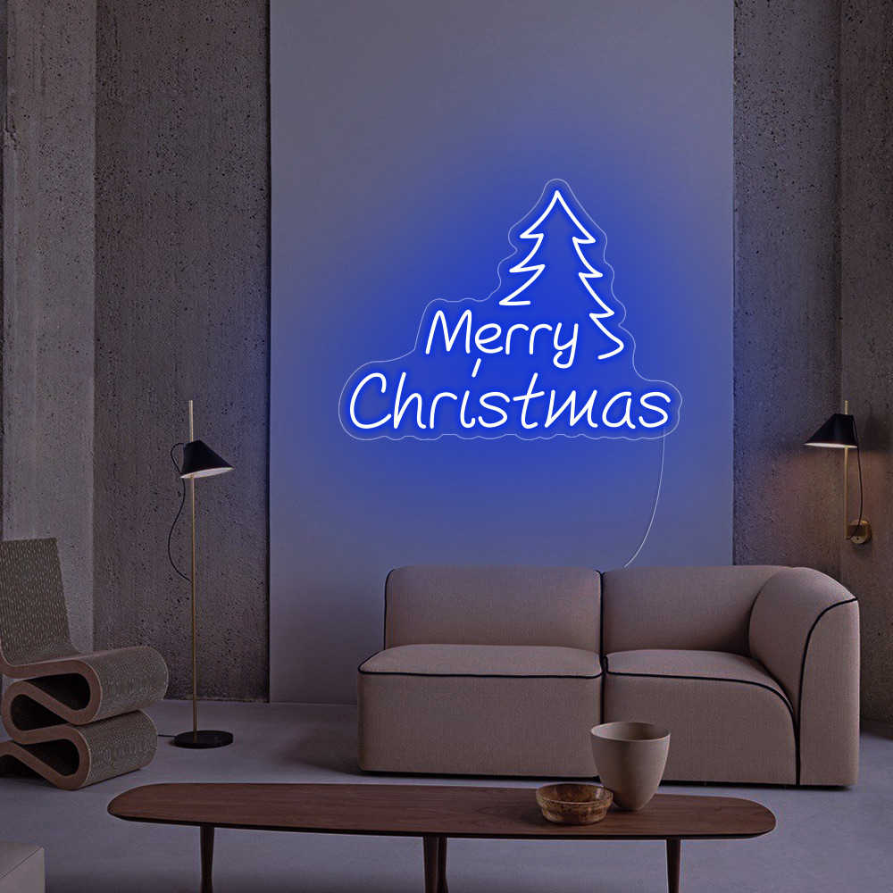 Merry Christmas neon sign, Christmas signs