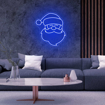 Santa Neon Sign