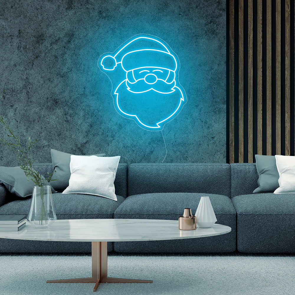 Santa Neon Sign