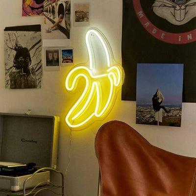 Yellow Banana LED Neon Light Sign Wall Art 