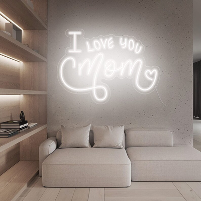 I Love You Mom Neon Sign