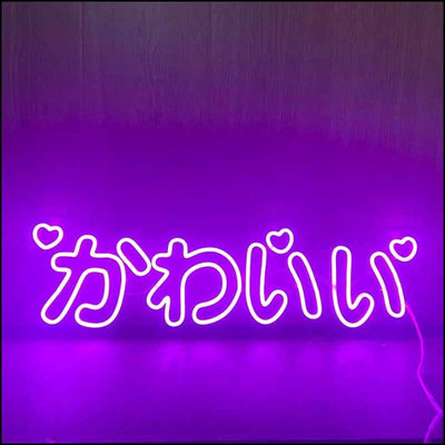japanese Kawaii wall decor led neon sign