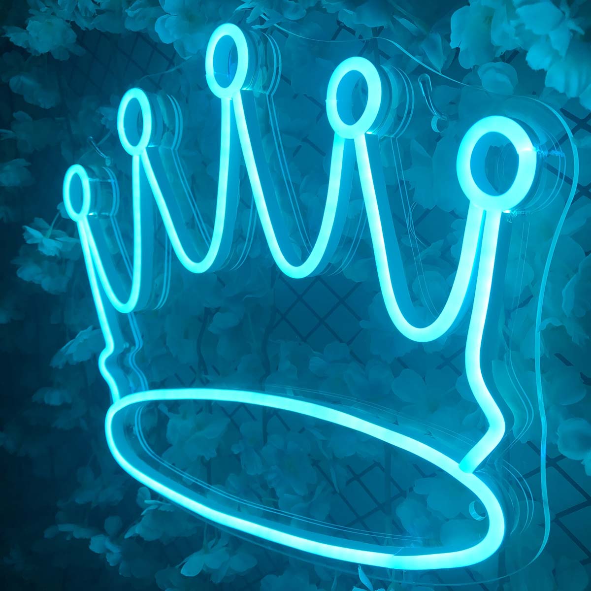 crown neon sign