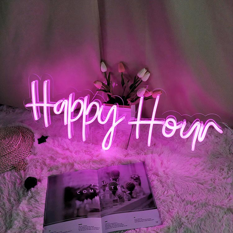 Happy Hour - LED Neon Sign