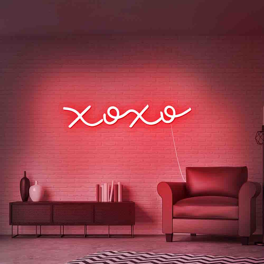 xoxo neon light for wedding