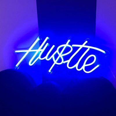 HUSTLE Neon Sign