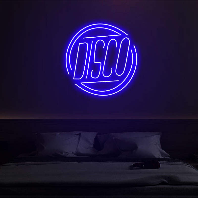 Disco neon sign for bar, club