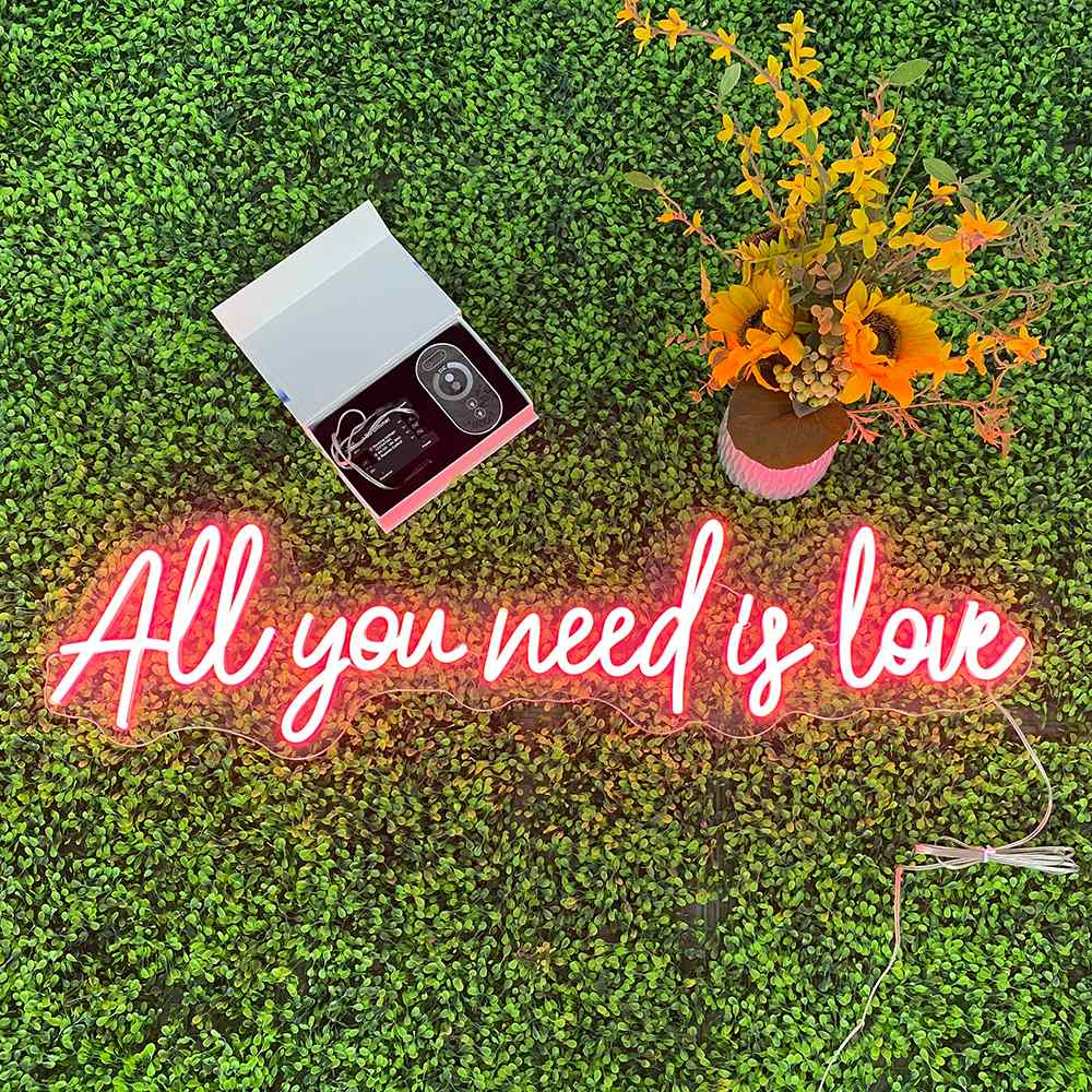 All You Need Is Love Led Neon Sign, All You Need Is Love Neon Led Sign, Neon Wall Light