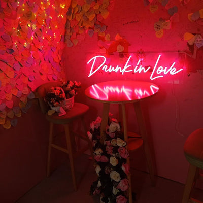 drunk in love neon sign