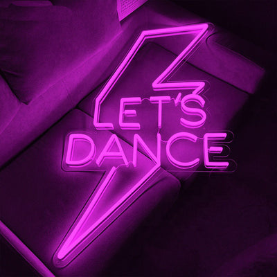 LET'S DANCE Neon Sign Wedding LED Neon Light Party