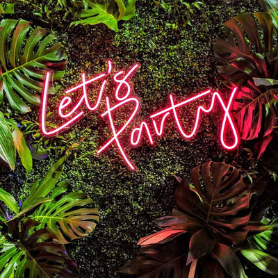 Let's Party - LED Neon Sign