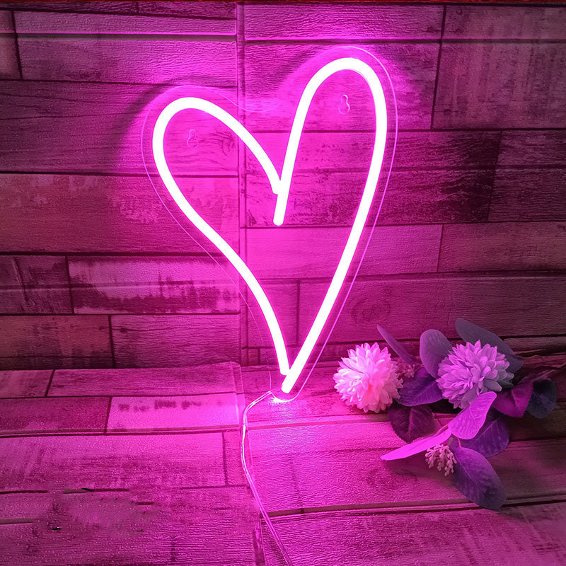 VIFULIN Neon Heart Lights Pink Heart Neon Sign Heart Led Light, Led Heart  Lamp Heart Decorations for…See more VIFULIN Neon Heart Lights Pink Heart