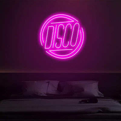 DISCO led neon bar decor sign ,custom disco sign light art,neon wall light decor
