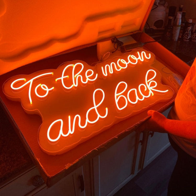 To the moon and back neon sign,Neon sign wedding