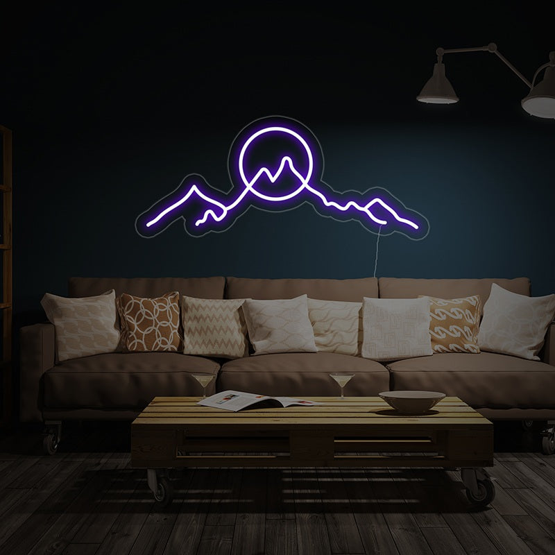 Mountain Sunrise/Sunset Custom Neon Sign